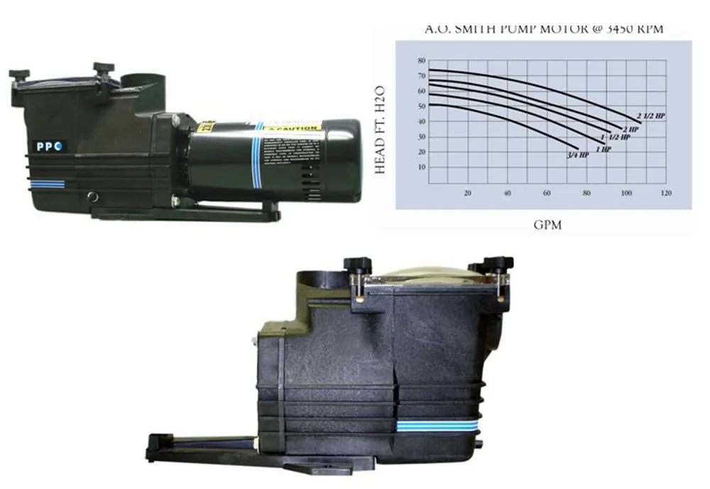 SK0326319-US20260702-105043-0 PPC Pump AT10D 1HP In-Ground Pool Pump w/ Noryl Impeller & Polypropylene Components - Image 1