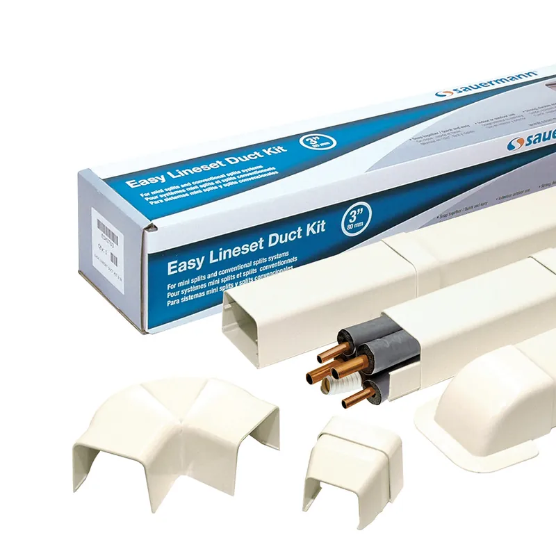 SK0326335-US20260702-105043-0 Sauermann EDKIT04 Duct Kit Easy Lineset 8 Components 4in Cream - Image 1