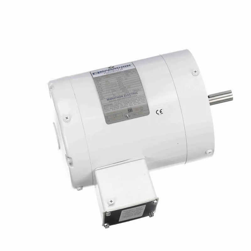 Leeson 113019.00 White Duck  General Purpose Motor, 0.75 HP, 3 Ph, 60 Hz, 208-230/460 V, 1800 RPM, 56C Frame
