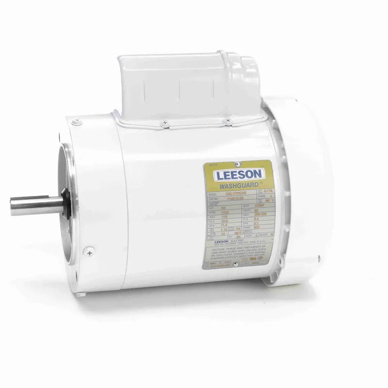 Leeson 114315.00 White Duck  114315 General Purpose Motor, 0.75 HP, 1 Ph, 60 Hz, 115/208-230 V, 1800 RPM, 56C Frame