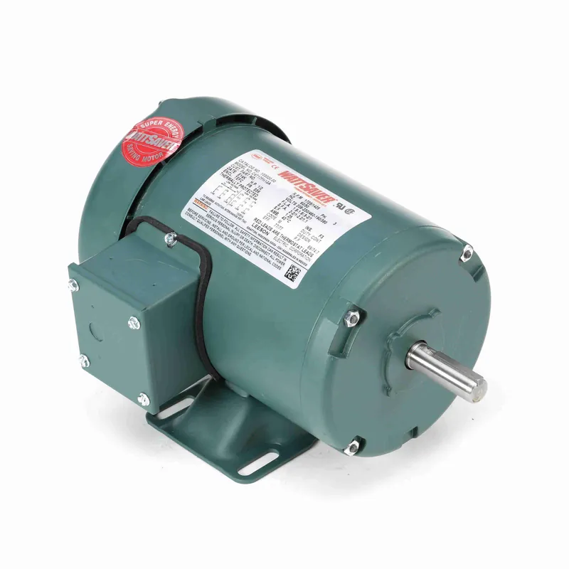 Leeson 103020.00 WATTSAVER General Purpose Motor, 0.50 HP, 3 Ph, 60 Hz, 208-230/460 V, 1800 RPM, S56 Frame