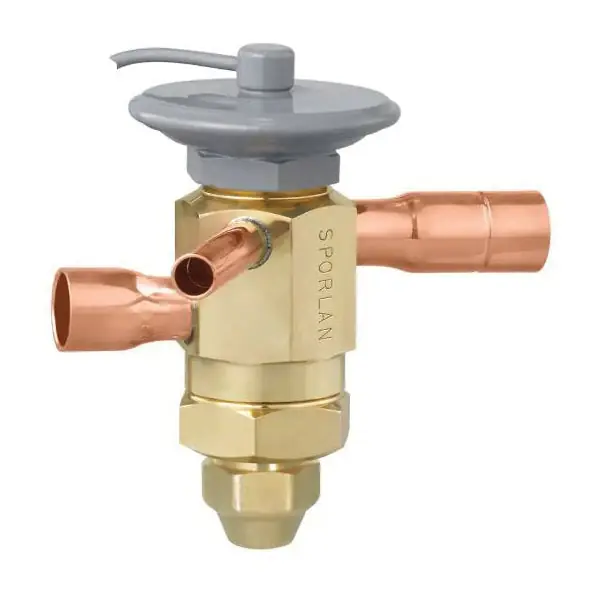 Sporlan 151258 Expansion Valve, External 5.0 Ton R22 A/C 30 Tube 1/2 x 1/2 ODF RCVE-5-GA