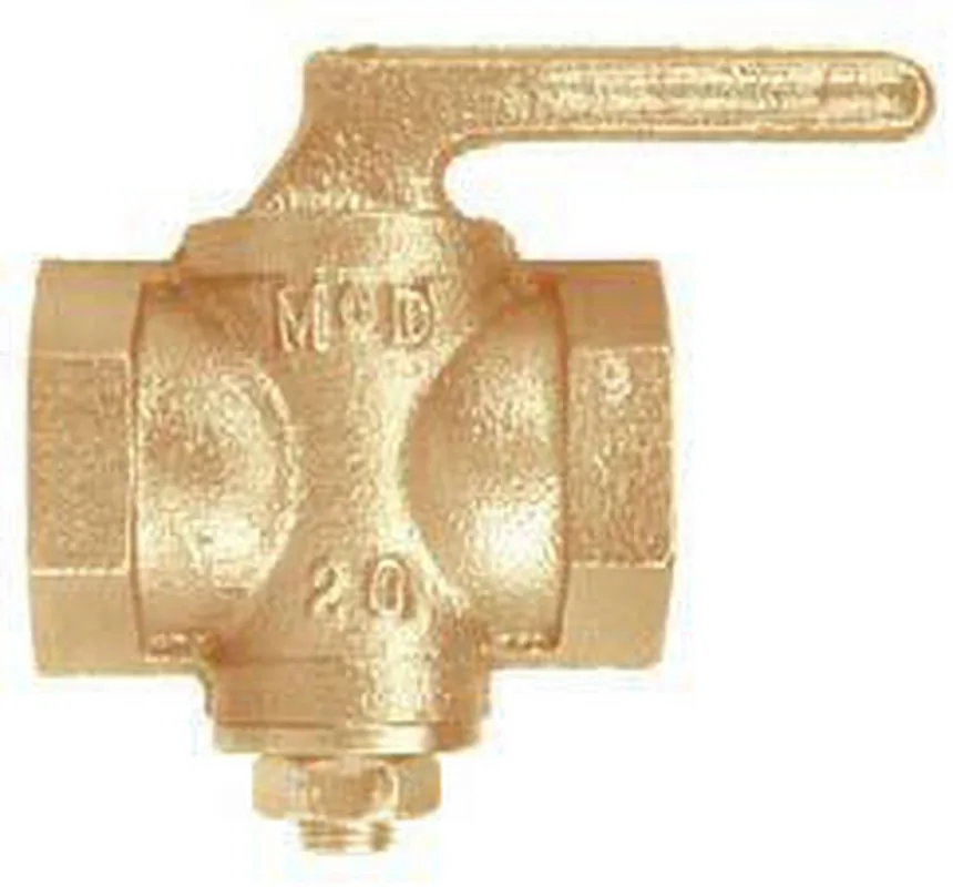 A.Y. McDonald 4212-134 10598 2 in. Brass 2 psig FNPT Lever Handle Plug Valve