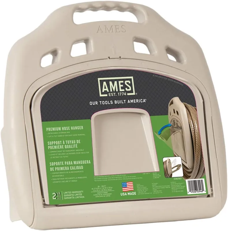 SK0327234-US20260702-105043-0 Ames 2382561 Premium Hose Hanger with Storage Bin 150-Foot Capacity - Image 1