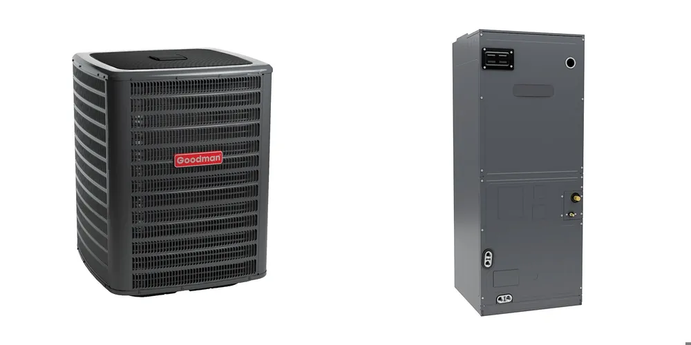 SK0329029-US20260702-105043-0 Goodman - 3.0 Ton Cooling - Air Conditioner + Variable Speed Air Handler System - 15.2 SEER2 - Image 1