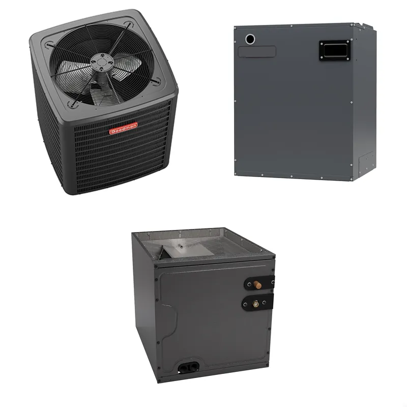 Goodman - 2.5 Ton Cooling - Air Conditioner + Variable Speed Air Handler System - 15.2 SEER2 - R-410A
