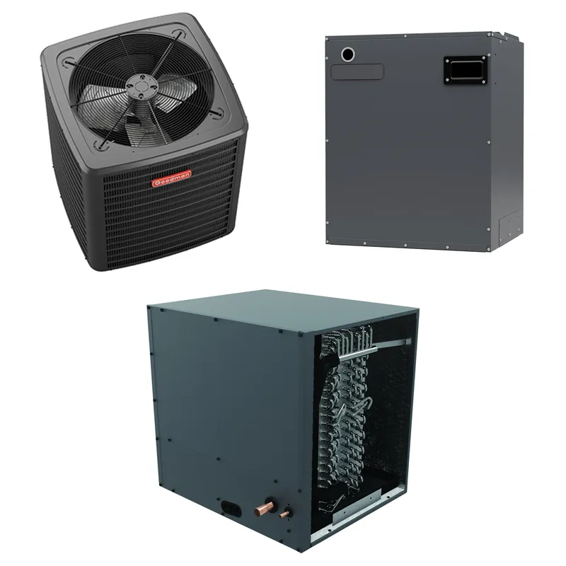 SK0329467-US20260702-105043-0 Goodman - 4.0 Ton Cooling - Air Conditioner + Variable Speed Air Handler System - 15.2 SEER2 - Image 1