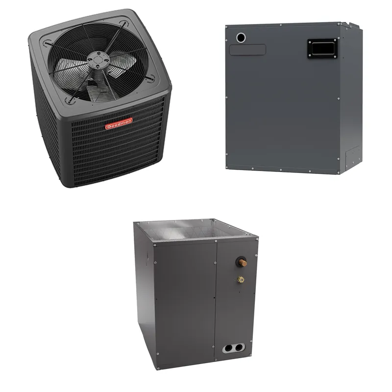 SK0330285-US20260702-105043-0 Goodman - 4.0 Ton Cooling - Air Conditioner + Variable Speed Air Handler System - 15.2 SEER2 - Image 1