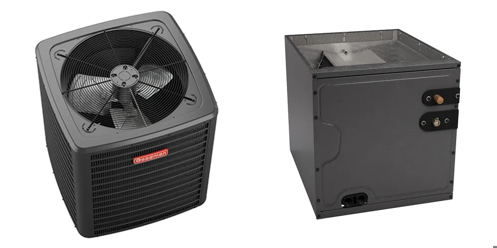 SK0331894-US20260702-105043-0 Goodman - 2.0 Ton Cooling - Air Conditioner + Coil System - 14.3 SEER2 - 21" Coil Width - For Upflow/Downflow Installation - Image 1