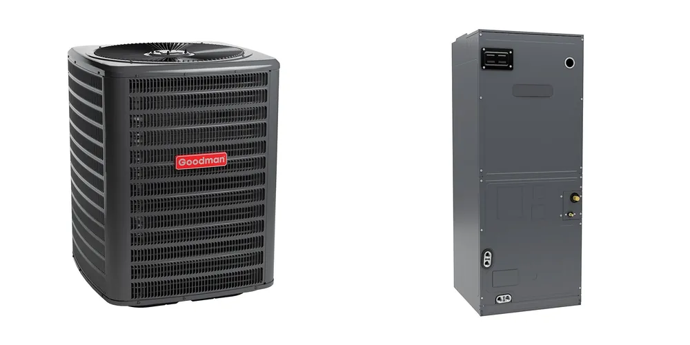 SK0335657-US20260702-105043-0 Goodman - 2.5 Ton Cooling - Air Conditioner + Variable Speed Air Handler System - 15.0 SEER - Image 1