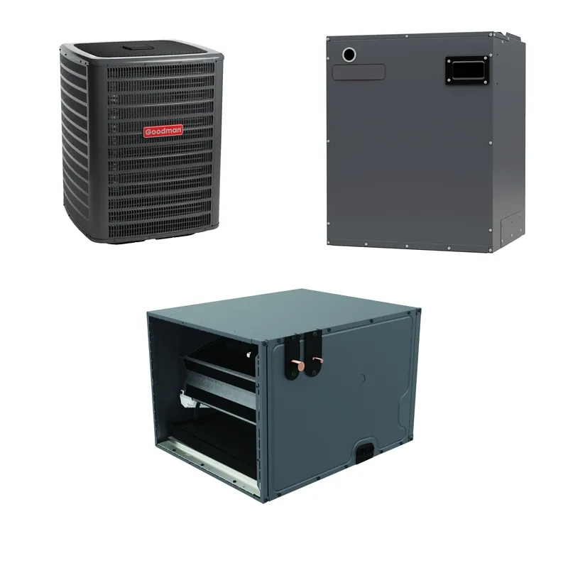 SK0336359-US20260702-105043-0 Goodman - 2.0 Ton Cooling - Air Conditioner + Variable Speed Air Handler System - 15.2 SEER2 - Image 1