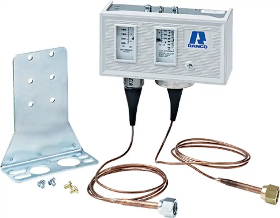 Ranco O12-1550 Dual Pressure Control, 10 Hg-100 psi In/150-450 psi Out SPST