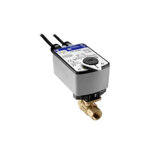 Johnson Controls VG1241AF+943BGA Two-Way Brass Ball Valve with Actuator HVAC Valve Assembly
