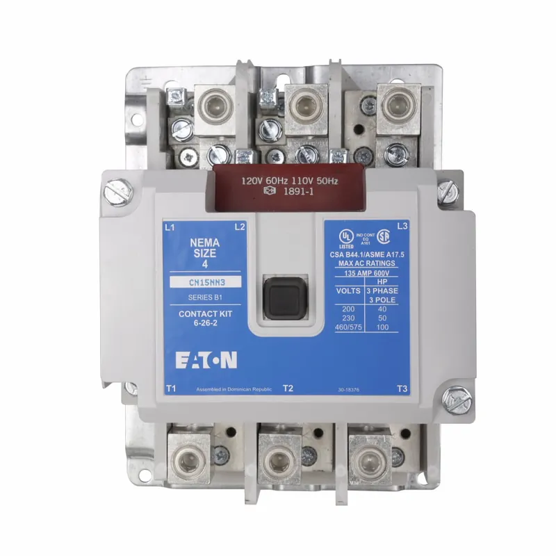 Eaton CN15NN3A Non-Reversing Contactor 135A NEMA Size 4